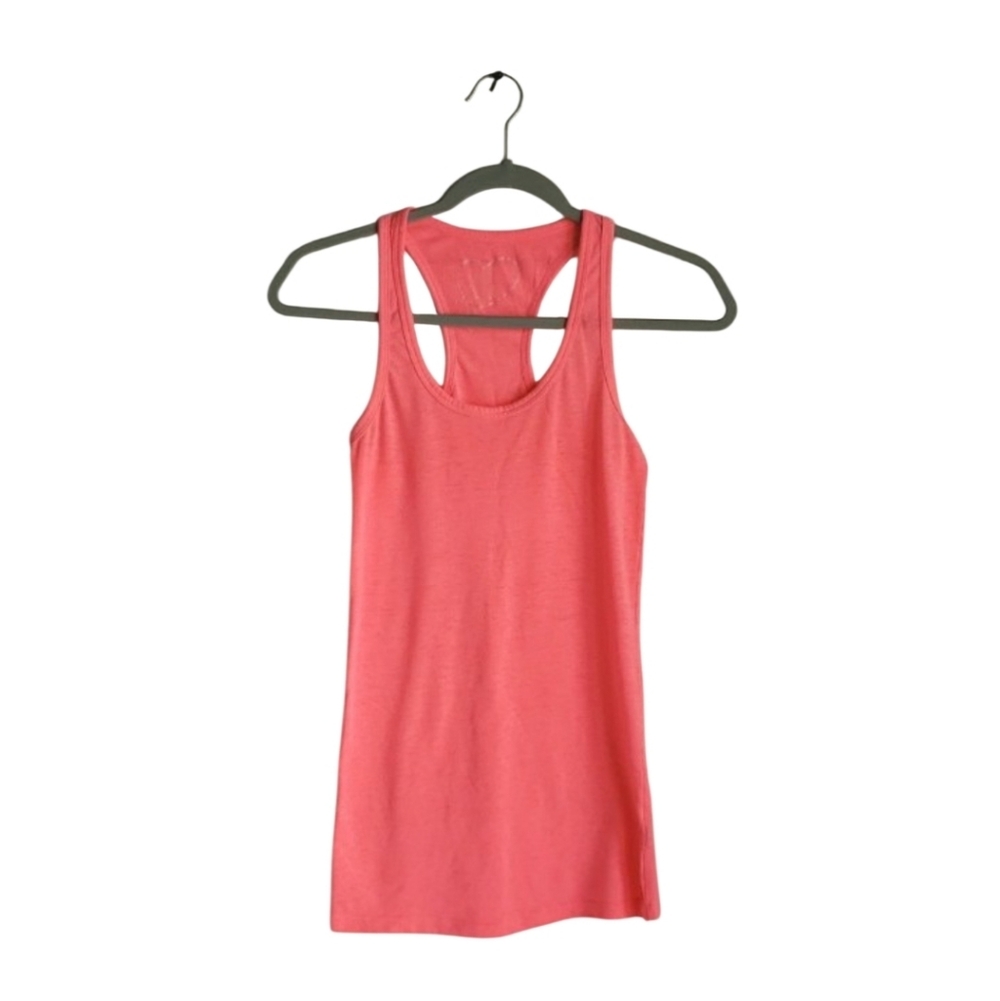 RUE 21 Neon Pink Racerback Tank Top Size Small